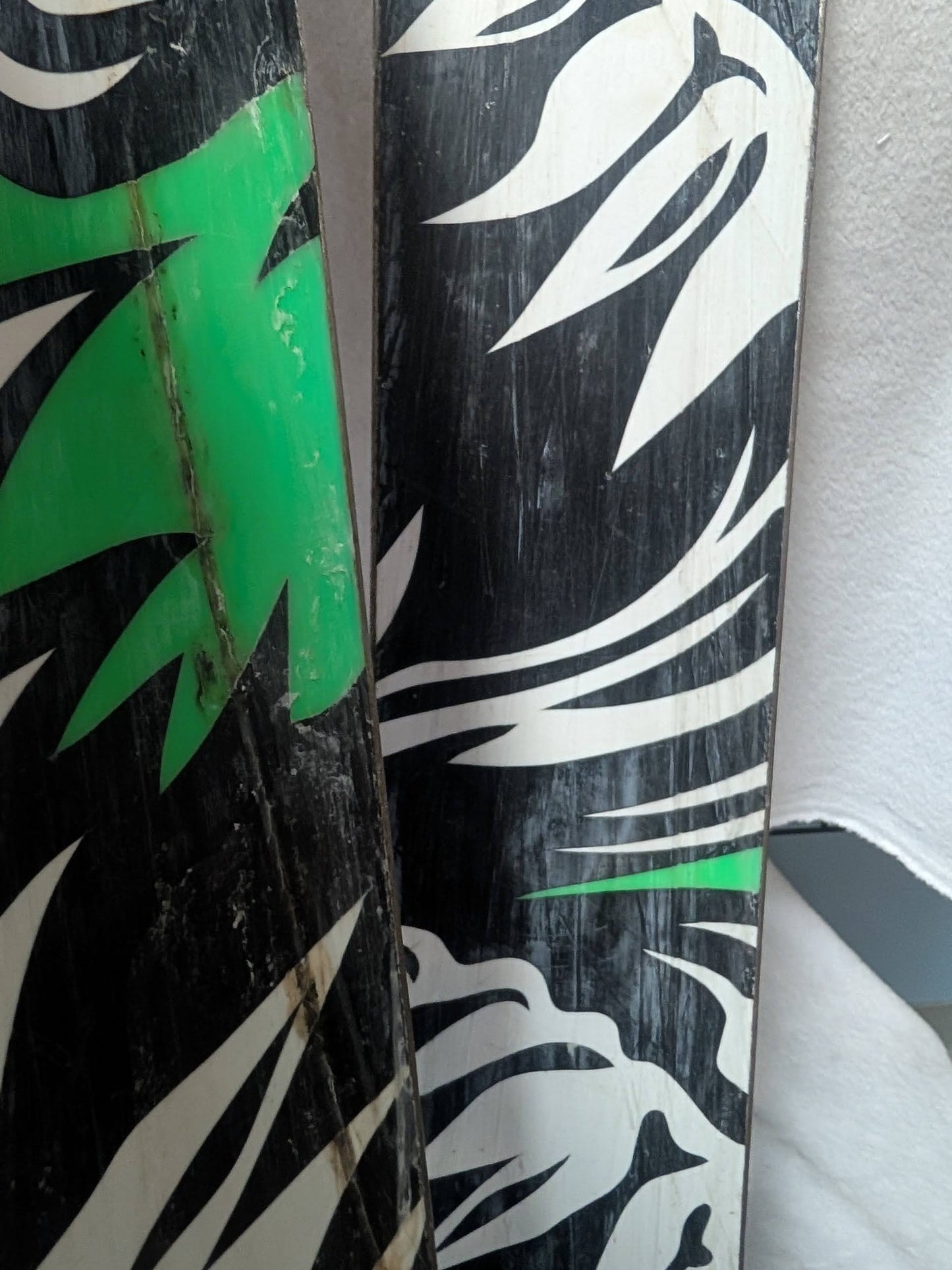 K2 Hell Bent XC Skis Marker Duke Randonee AT Bindings Size 180 Cm Green Used