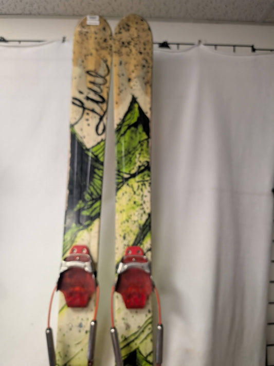Line Prophet 100 Skis Telemark Bindings Size 178 Cm Brown Used