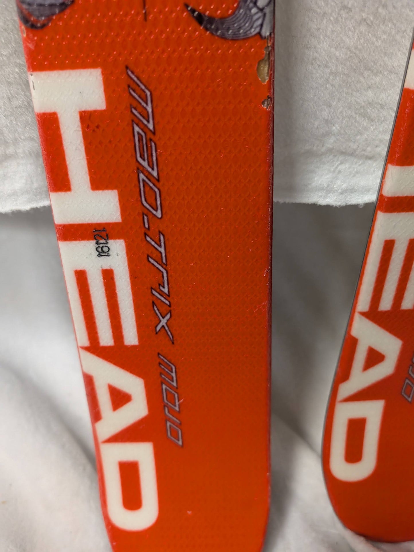Head Mao-Trix Mojo Skis Tyrolia RX12 Bindings Size 175 Cm Color Orange Condition Used