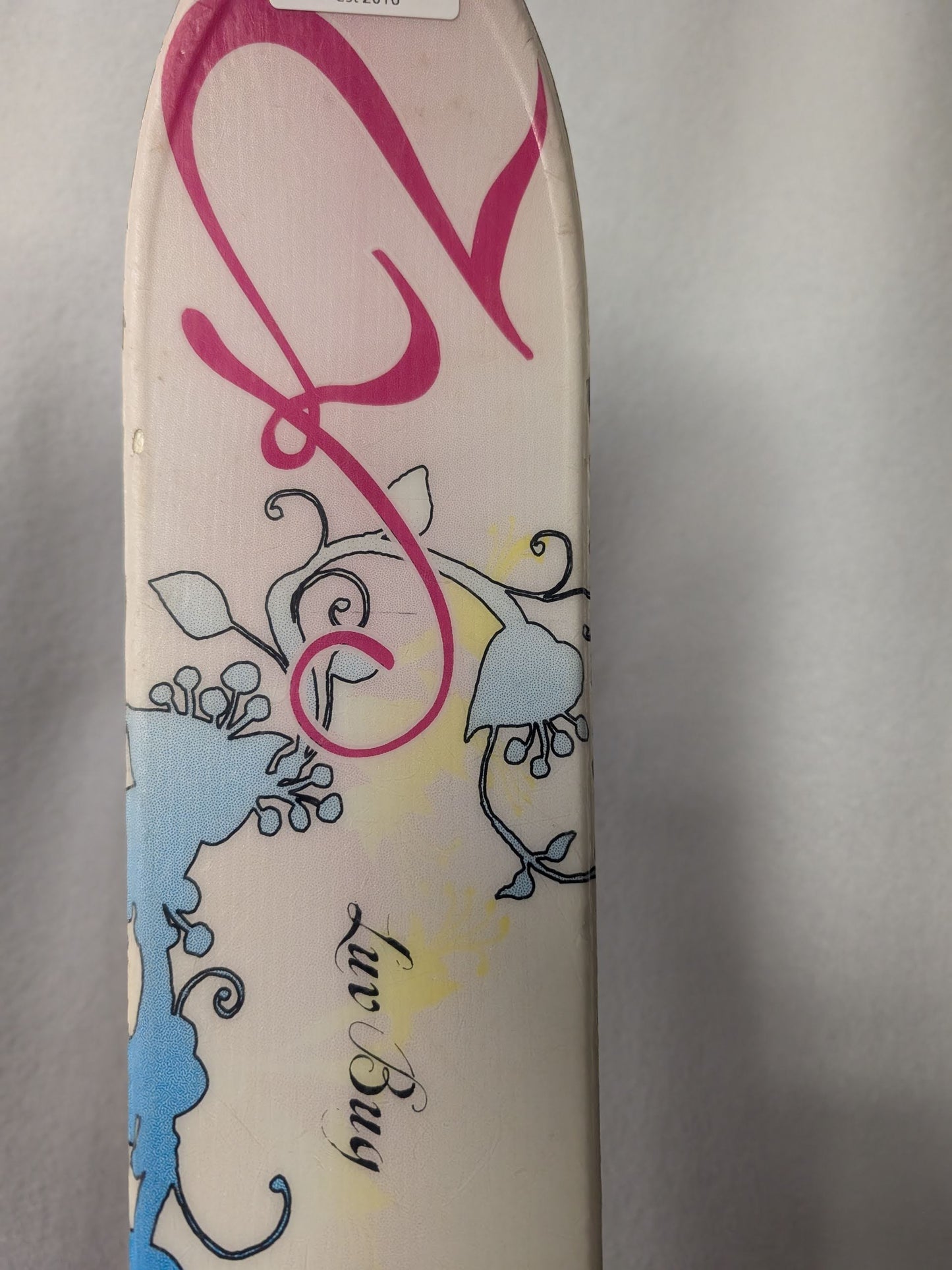 K2 Luv Bug Skis Marker 7.0 Bindings 135 Cm Color Pink Condition Used