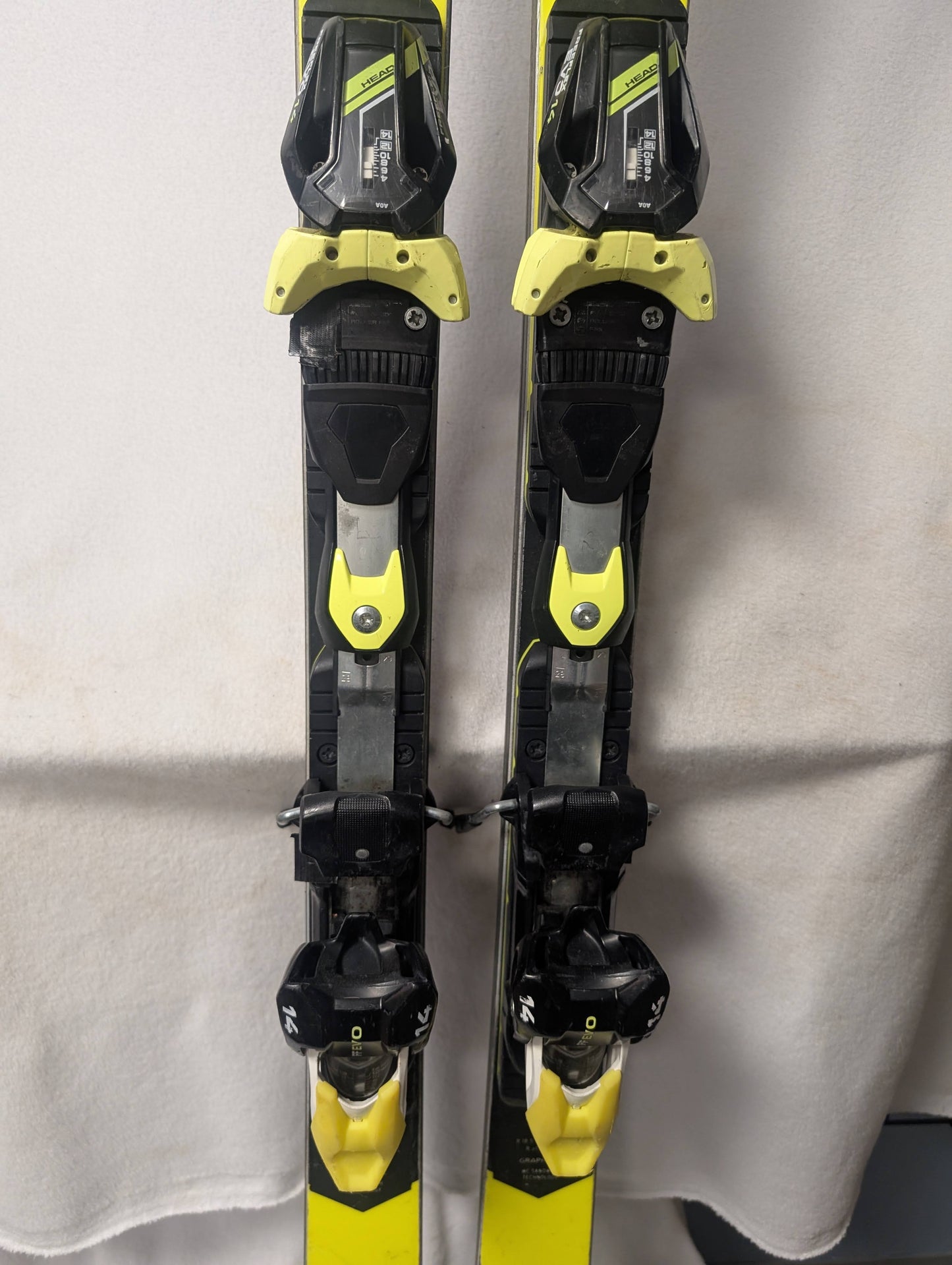 Head World Cup Rebels Skis Head Evo 14 Bindings 166 cm Yellow Used