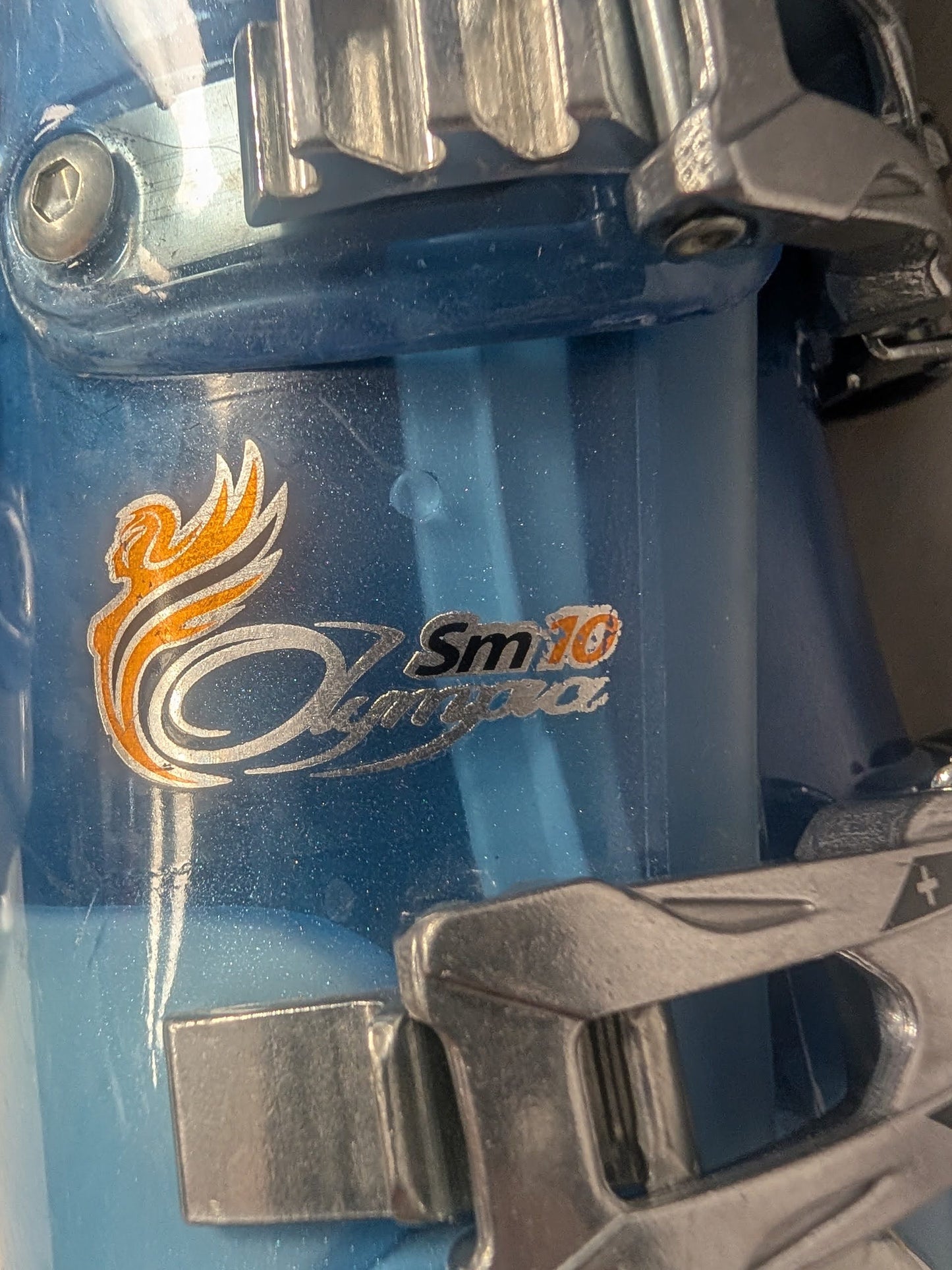 Nordica Olympia Sm10 Women's Ski Boots Size 25.5 Color Blue Condition Used