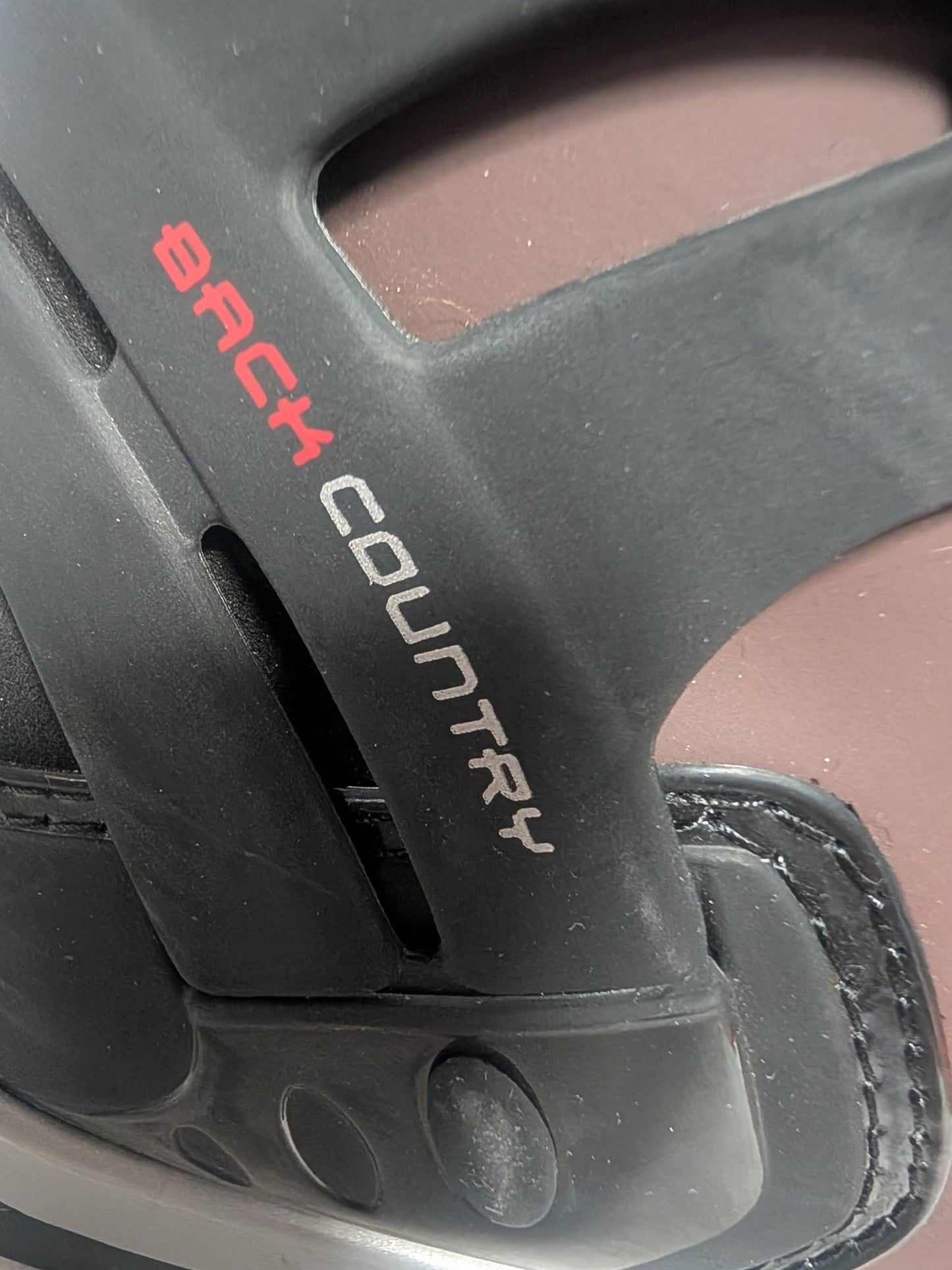 Alpina NNN BC Ski Boots Size 26.5 Color Maroon Condition Used XC