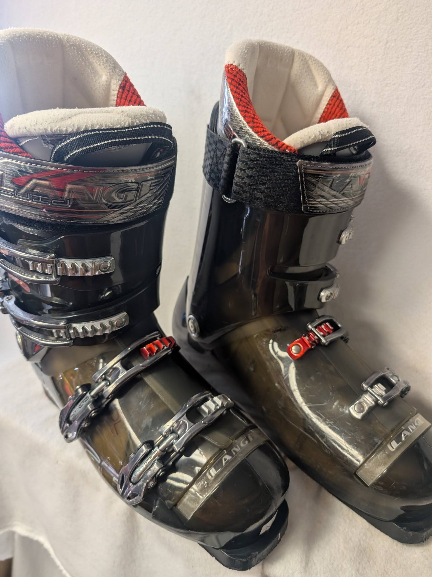 Lange Fluid 100 Ski Boots Size 29.5 Color Gray Condition Used