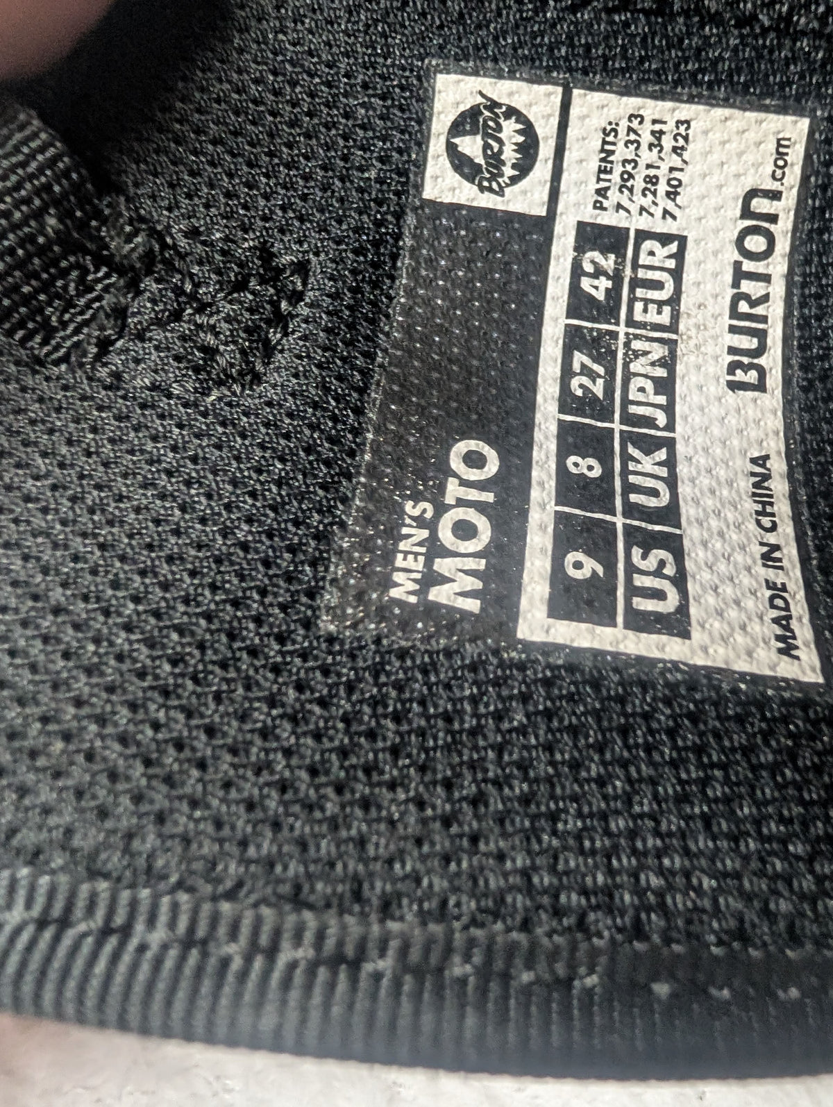 Burton Moto Snowboard Boots Size 9 Color Black Condition Used