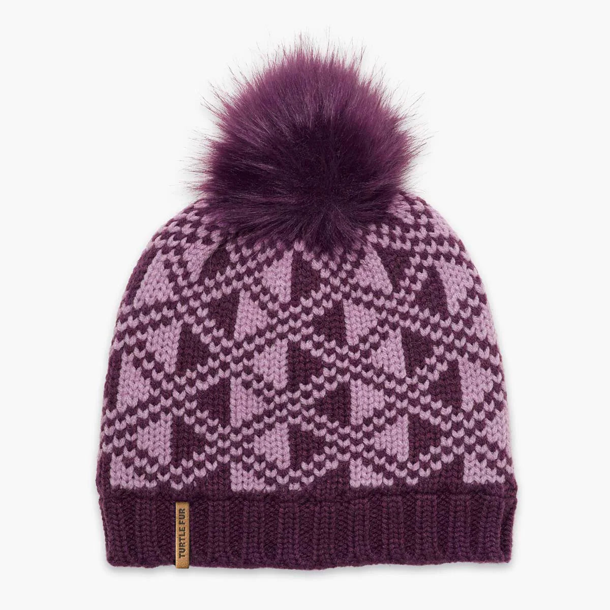 Turtle fur Gigi Pom Beanie Size Youth New Hat