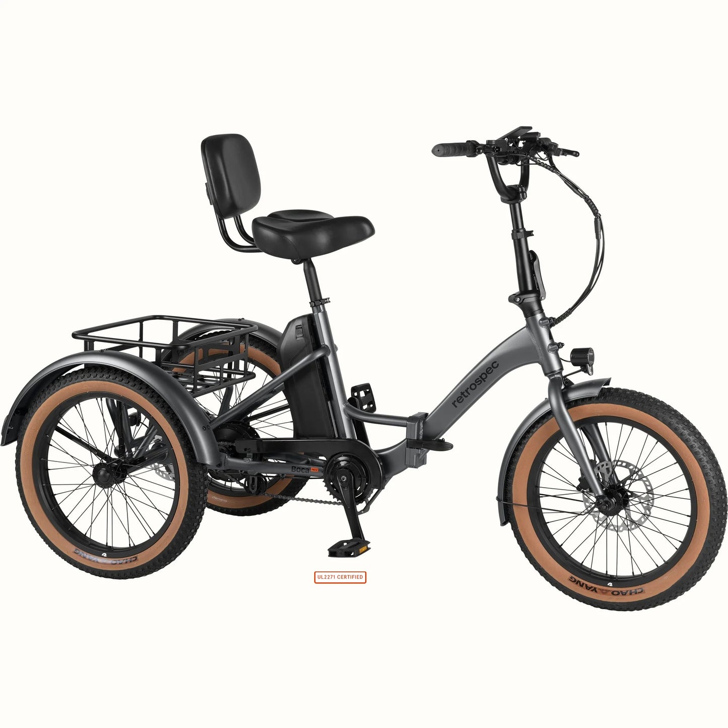 Boca Rev Electric Tricycle New E-Bike eBike UL 2849 Certified eBike