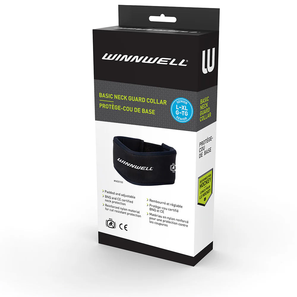 Winnwell Neck Guard Cut Resistant Collar Hockey New