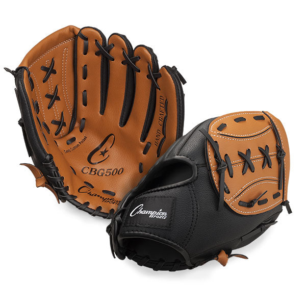 Champion LHT 10.5 Inch Baseball Mitt Glove New Black CBG500