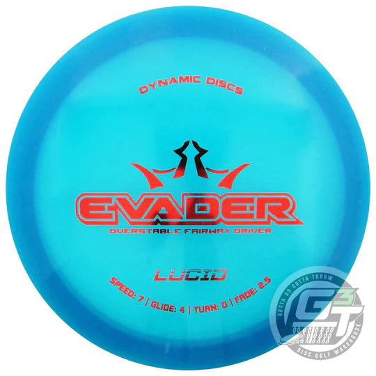 Dynamic Discs Lucid Evader 167-171 g 7/4/0/2.5 New Driver