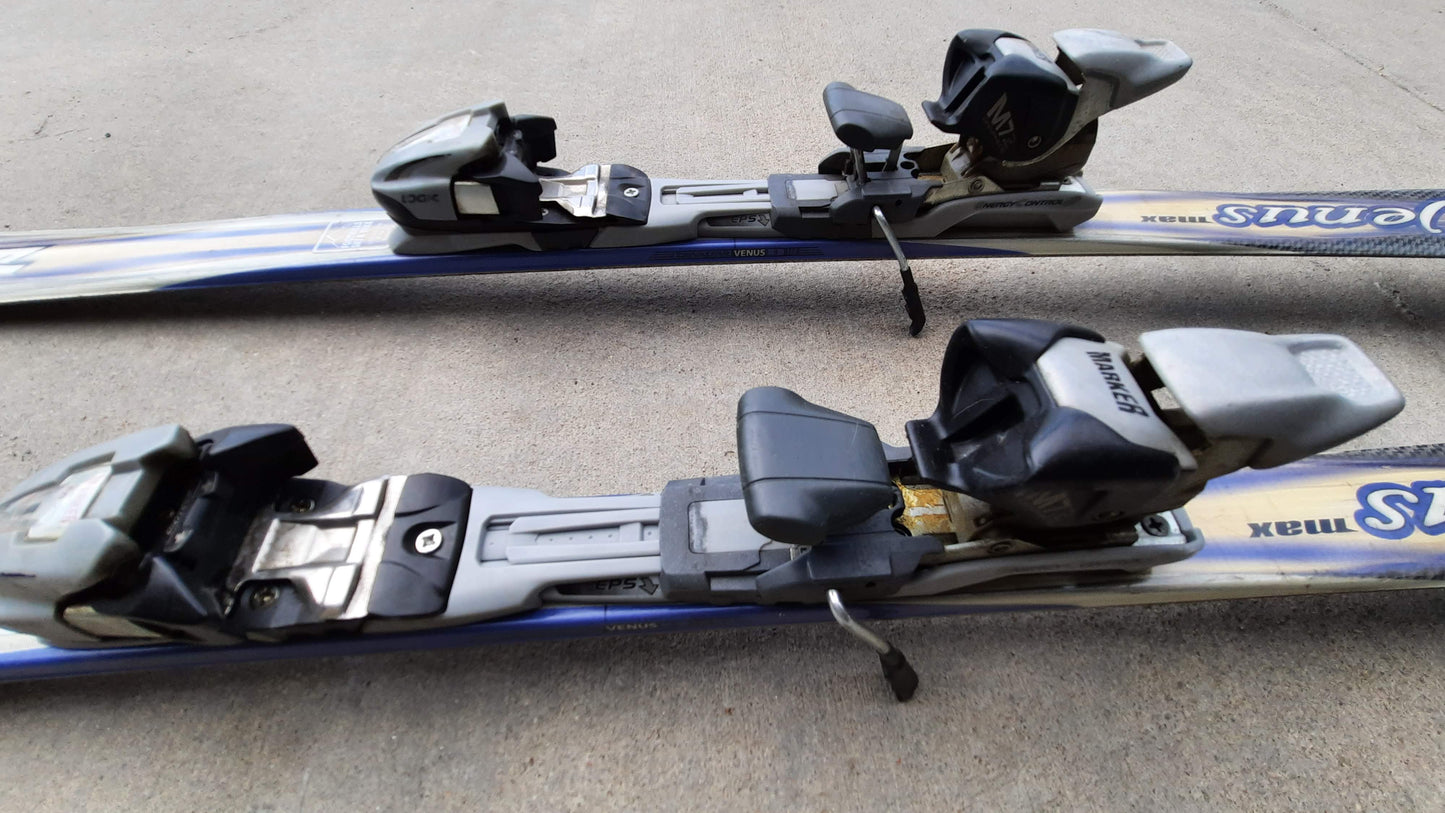 Dynastar Venus Downhill Skis w/Marker Bindings 160 cm Blue/White Used