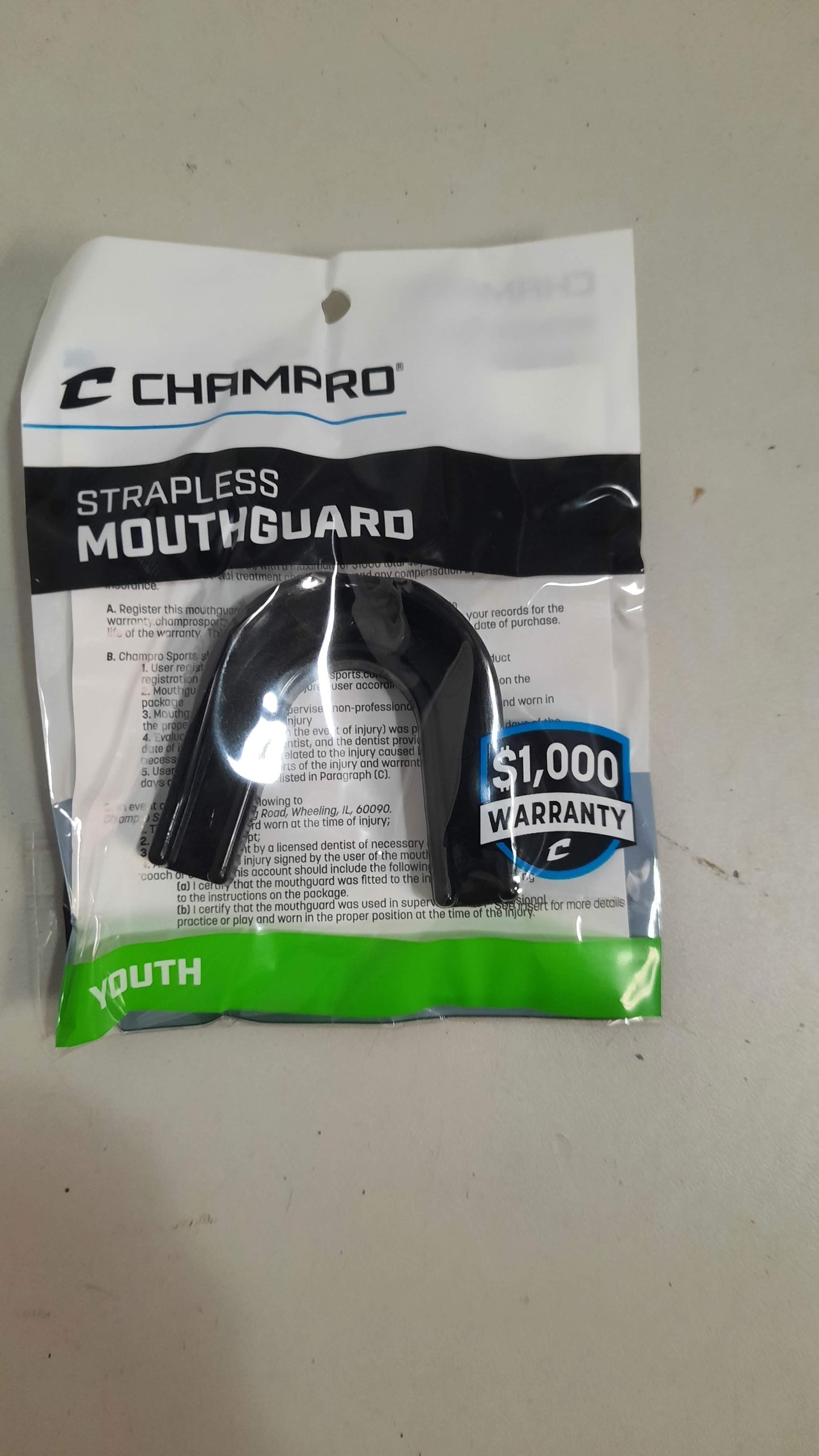 Champro Mouthguard Size Youth Black/Pink/Navy Condition NEW