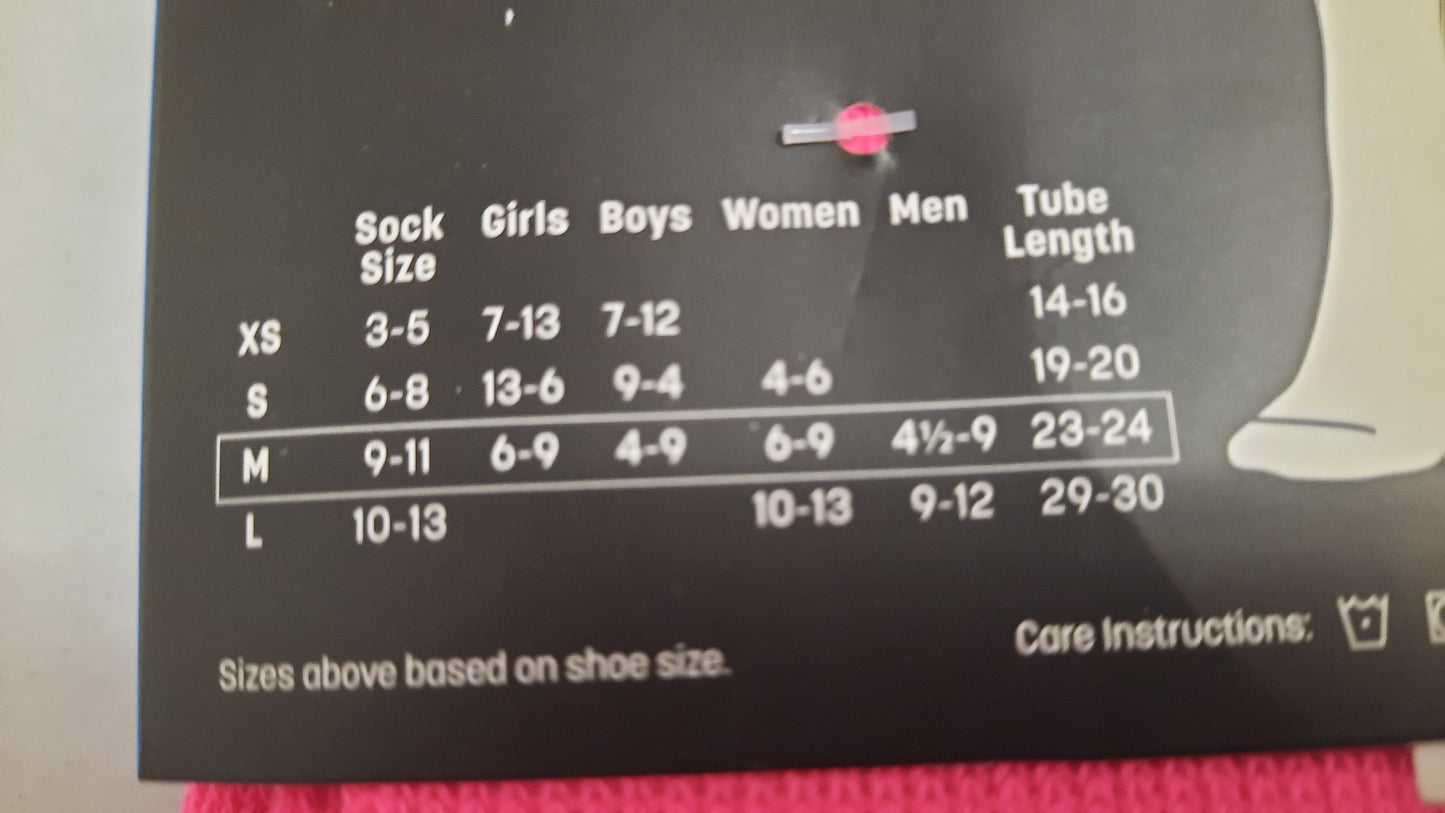 Champro Athletic Socks Size Medium Color Pink Multi-Sport Condition New