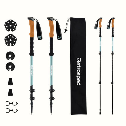 Retrospec Trekking Hiking Pole Cork Adjustable New Solstice