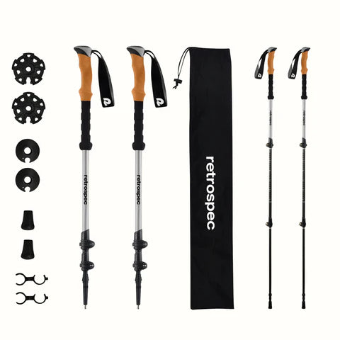 Retrospec Trekking Hiking Pole Cork Adjustable New Solstice