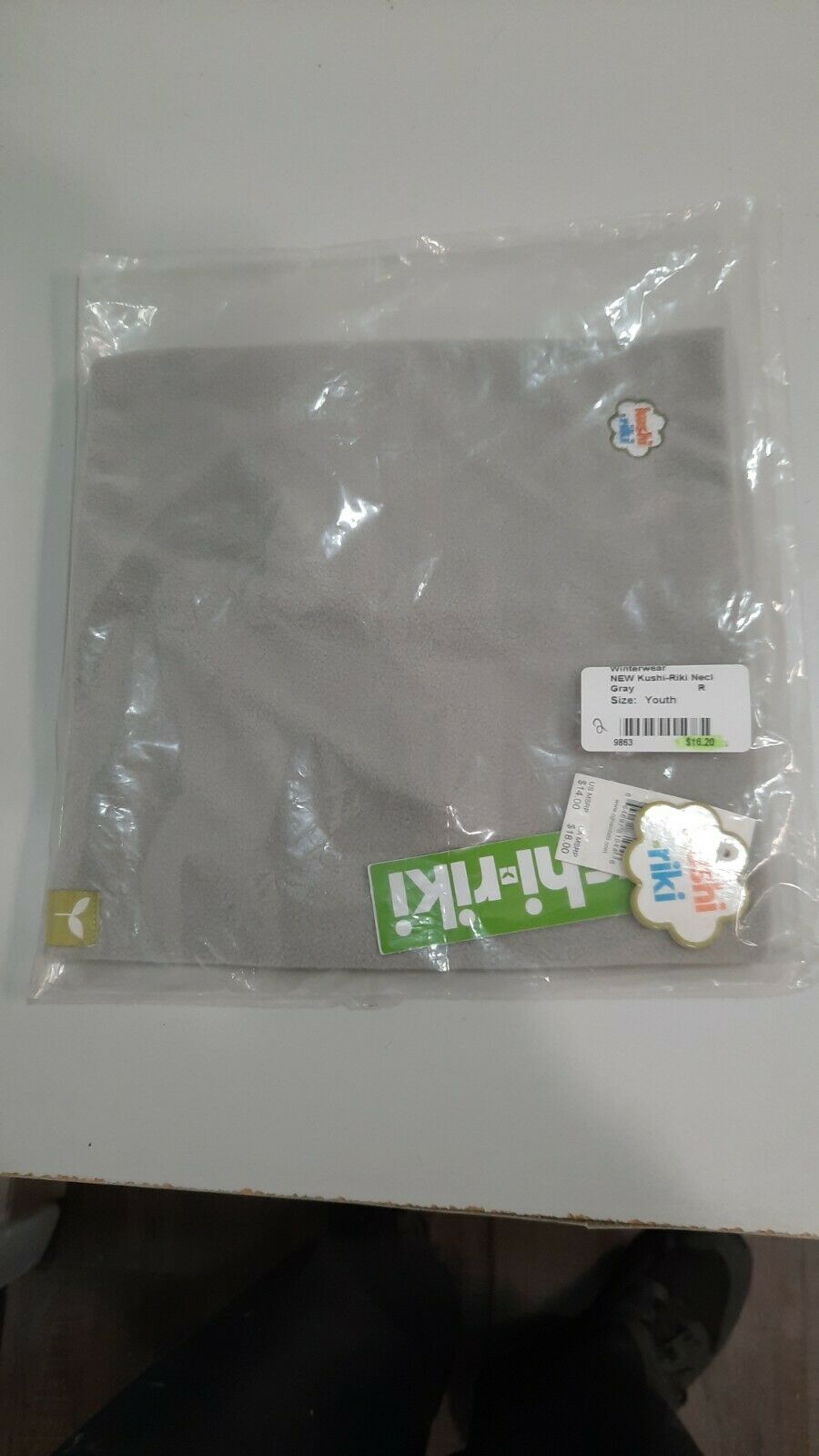 Kushi-riki Neck gaiter Size Youth Color Gray