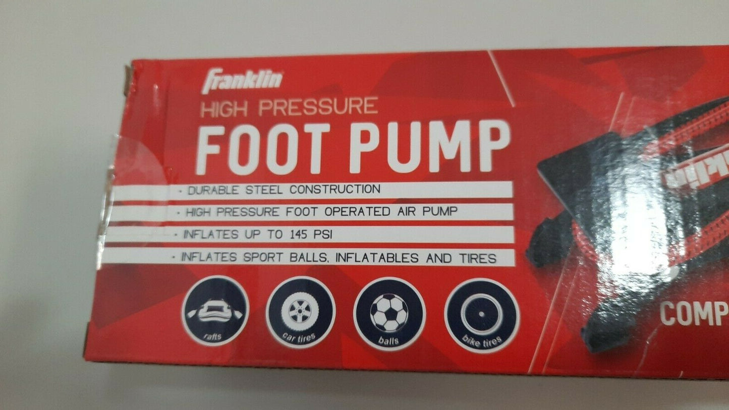 Franklin High Pressure Foot Pump Durable Steel Construction