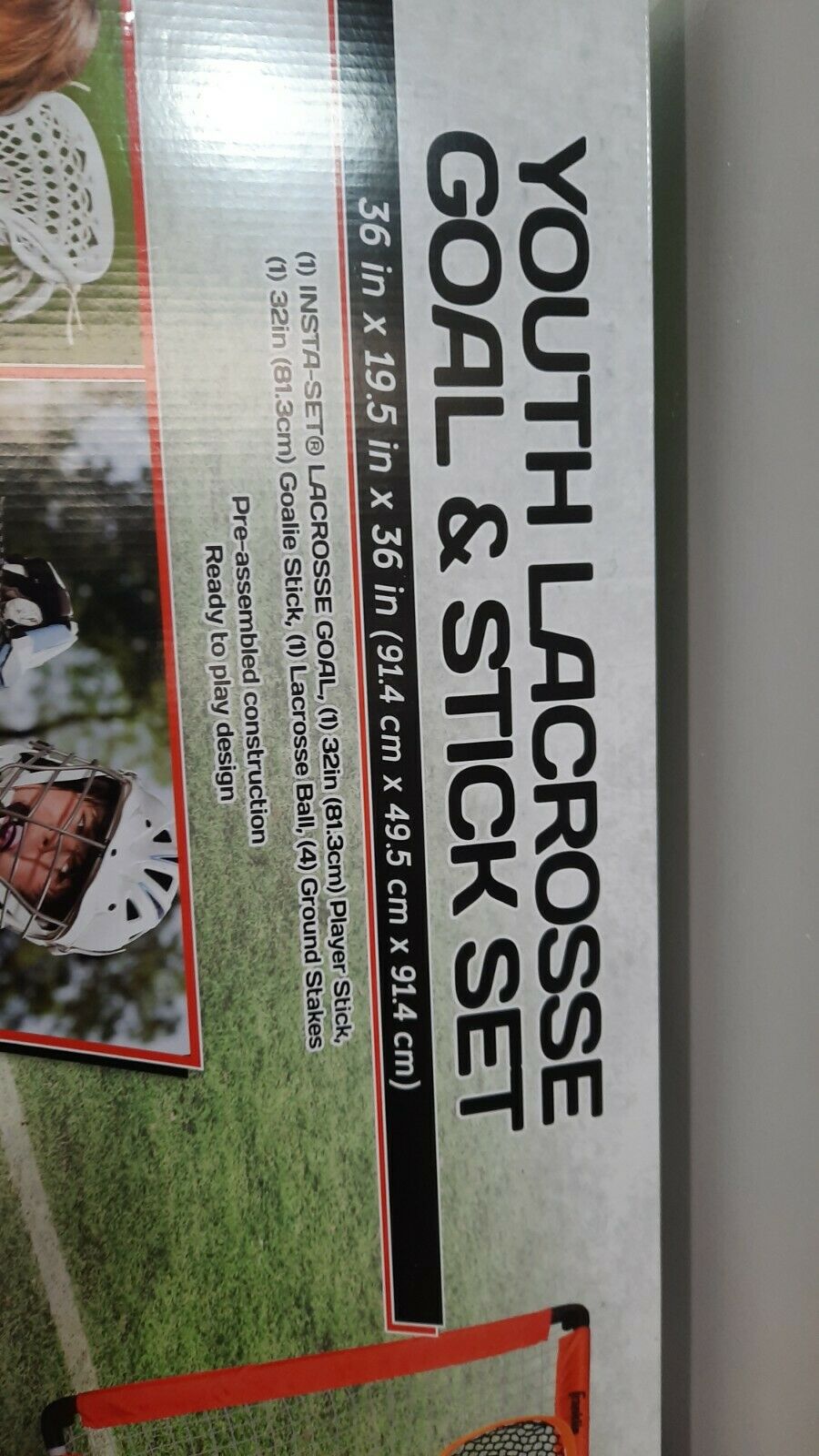 Franklin youth Kid's lacrosse goal and stick set 36 das 19.5 - 36"