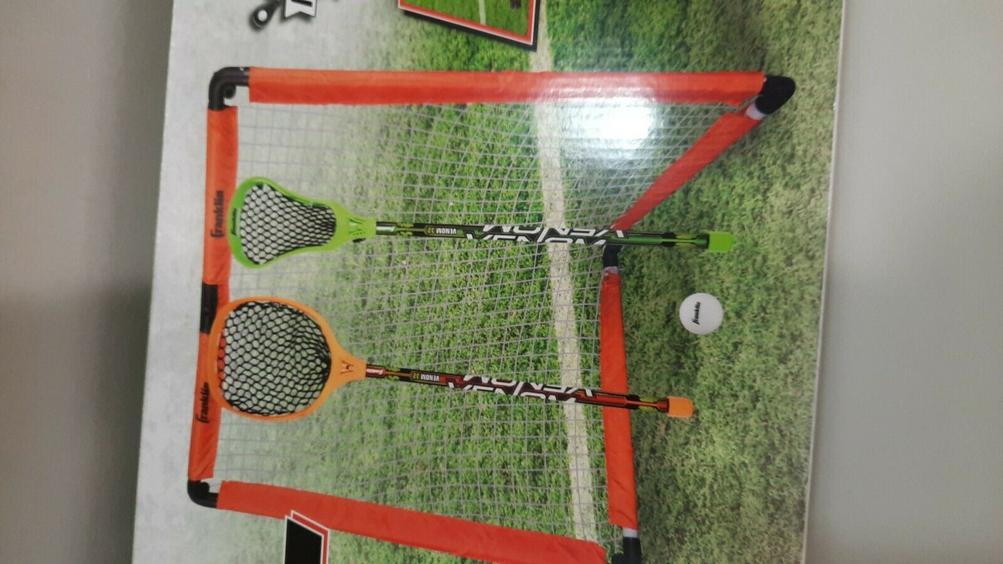 Franklin youth Kid's lacrosse goal and stick set 36 das 19.5 - 36"