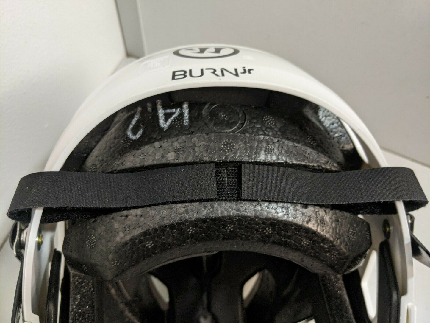 Warrior Lacrosse Helmet Burn Jr White or Black OSFM
