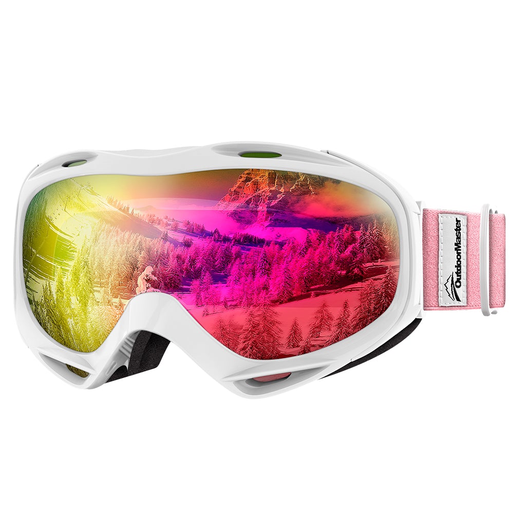 OutdoorMaster OTG Ski Goggles - Over Glasses Ski/Snowboard Goggles for Men, Women & Youth