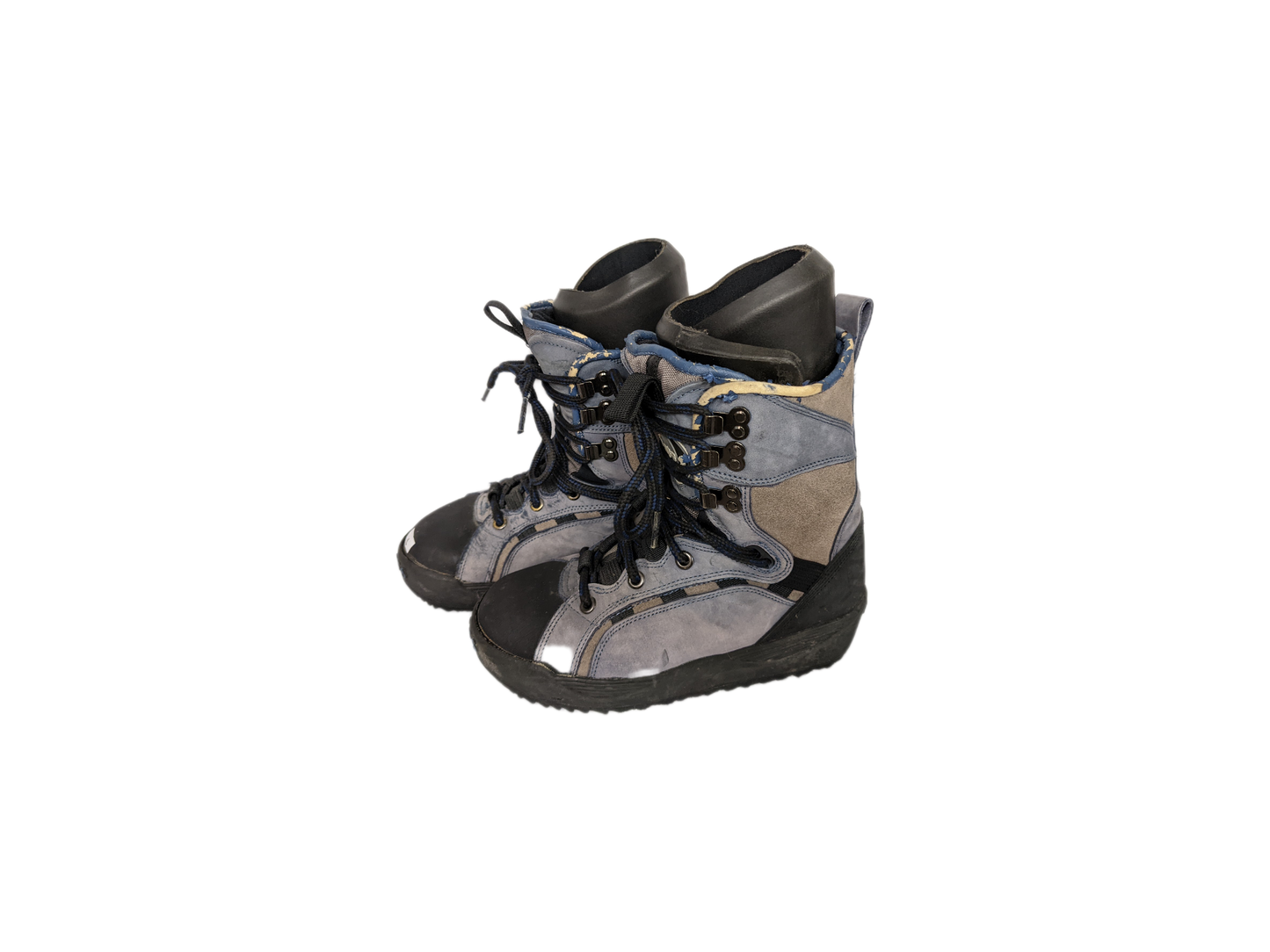 Sluggo Duffs Snowboard Boots Size 6 men's/ 7.5 Women's Blue Used