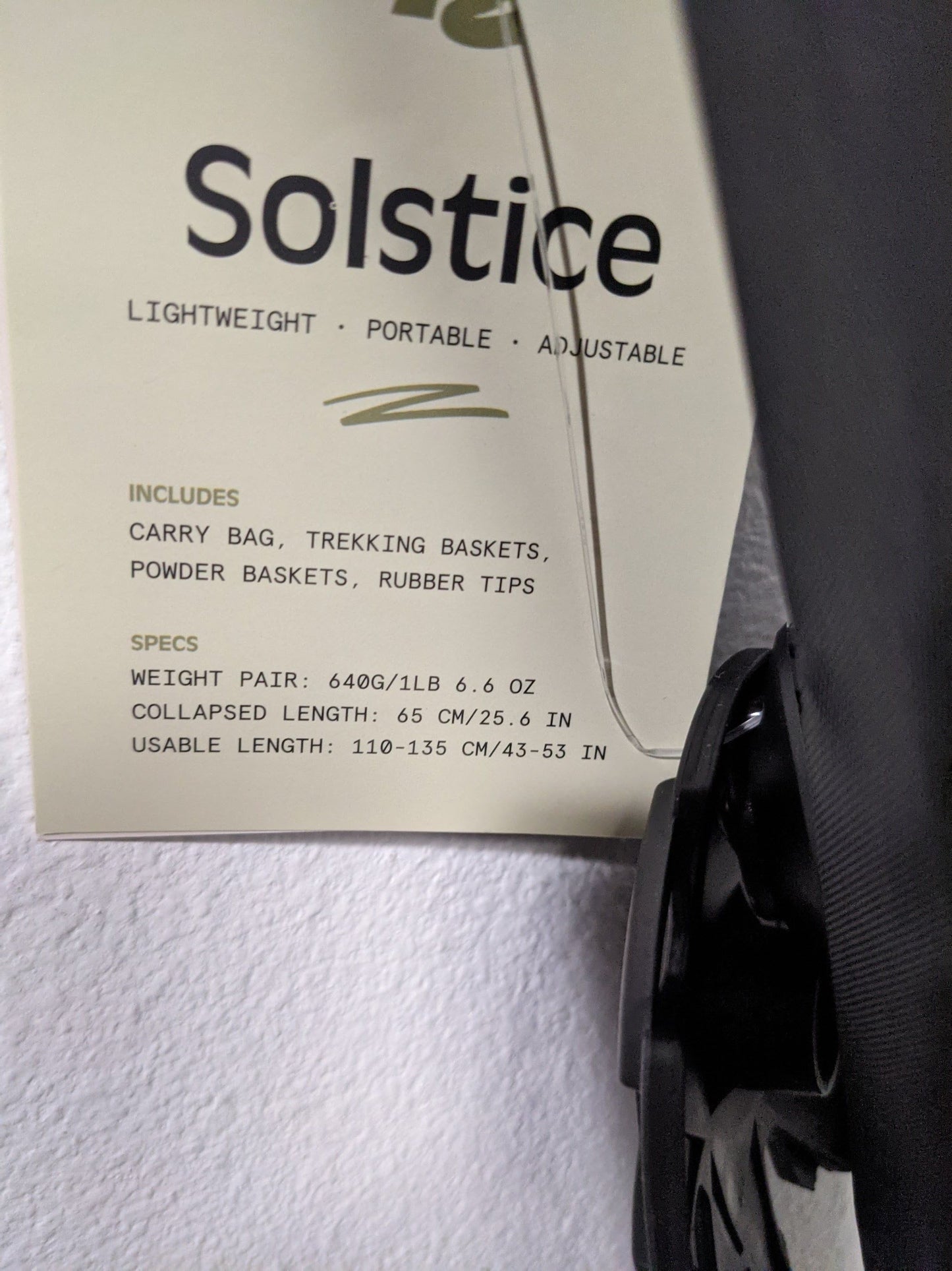 Retrospec Trekking Hiking Pole Cork Adjustable New Solstice