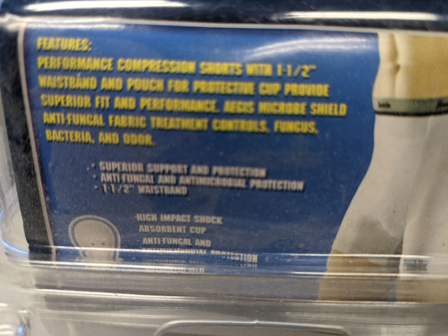 Franklin Compression Shorts and Cup Size Adult XL White NEW Baseball