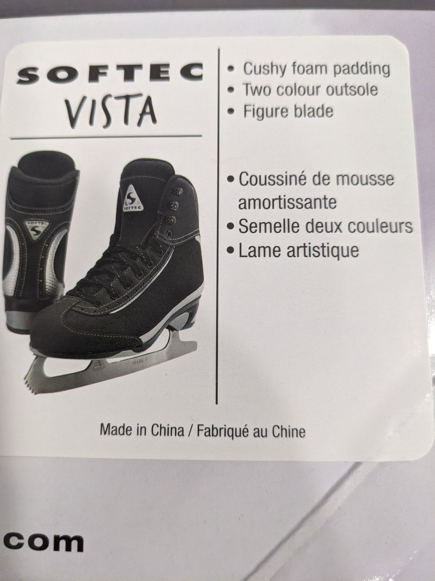 Jackson Softec Ice Skates Vista Youth ST3201 Black New Size Youth 12 & 13
