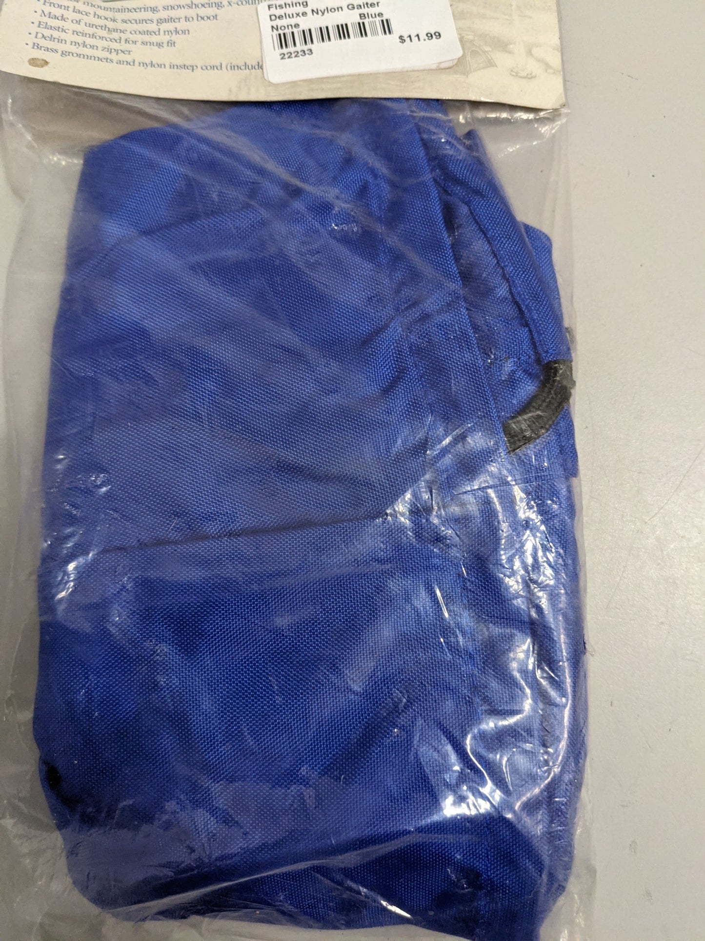 Stansport Deluxe Nylon Gaiter, O/S, Blue, New