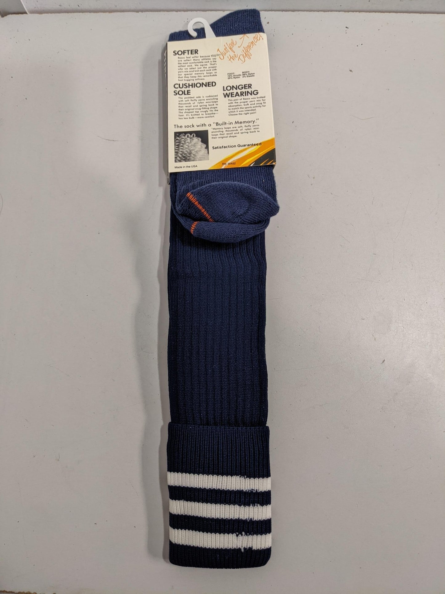 Reacs Soccer Socks Size 8.5-11 Blue NEW