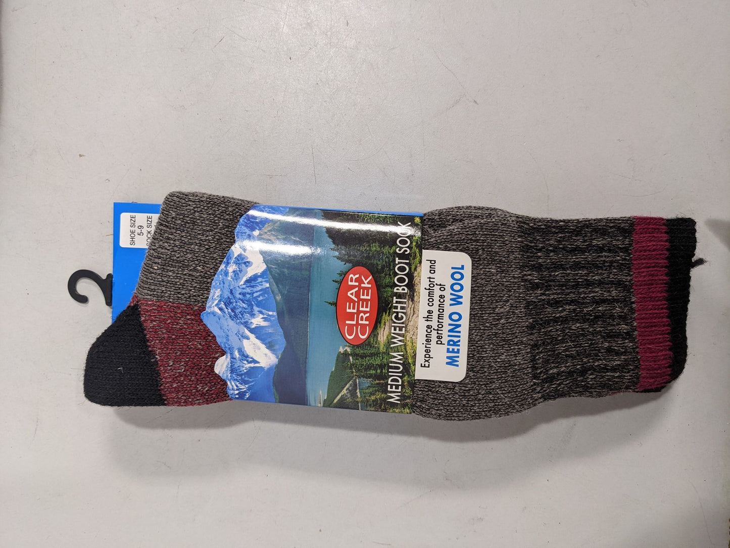 Clear Creek Merino Wool Socks Shoe size 5-9 Various Colors NEW