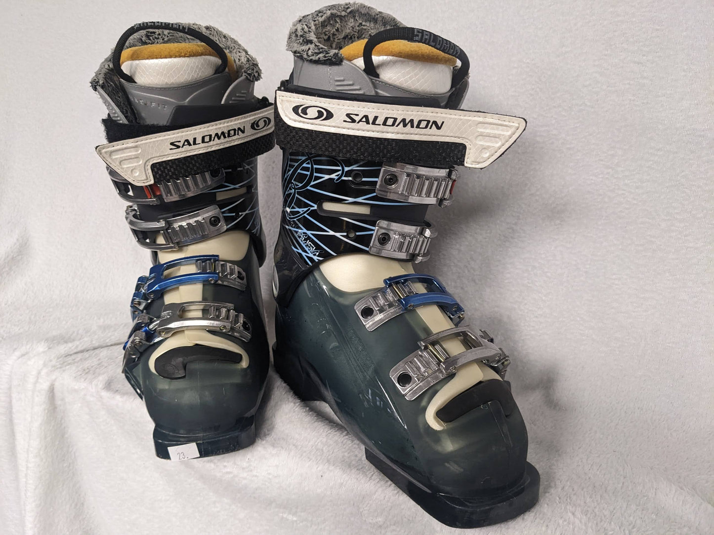 Salomon Rush Women's Ski Boots Size Mondo 23 Color Green Condition Used