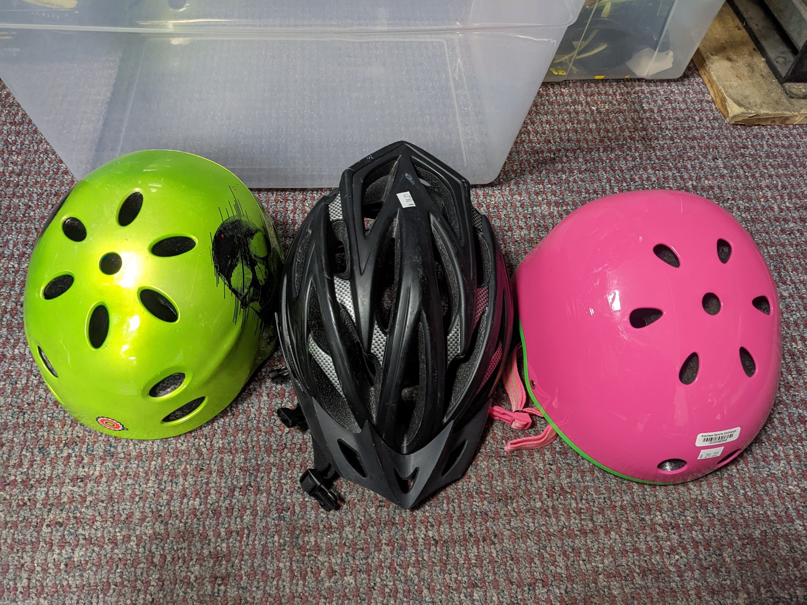Assorted Bike Helmets 19. One Piece. Used