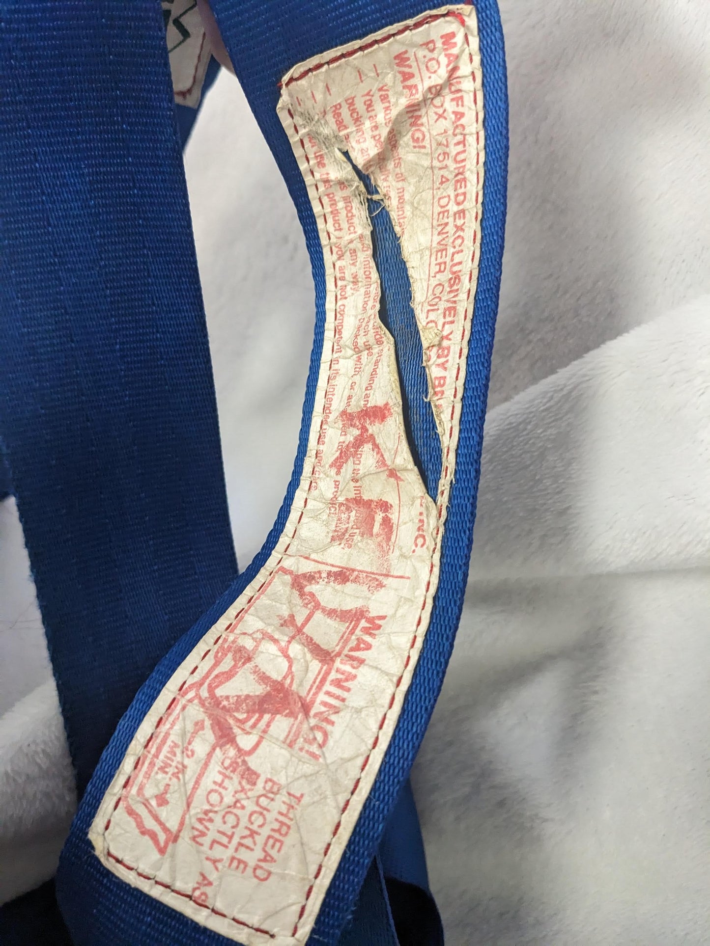 REI Climbing Harness Size Extra Large Color Blue Condition Used