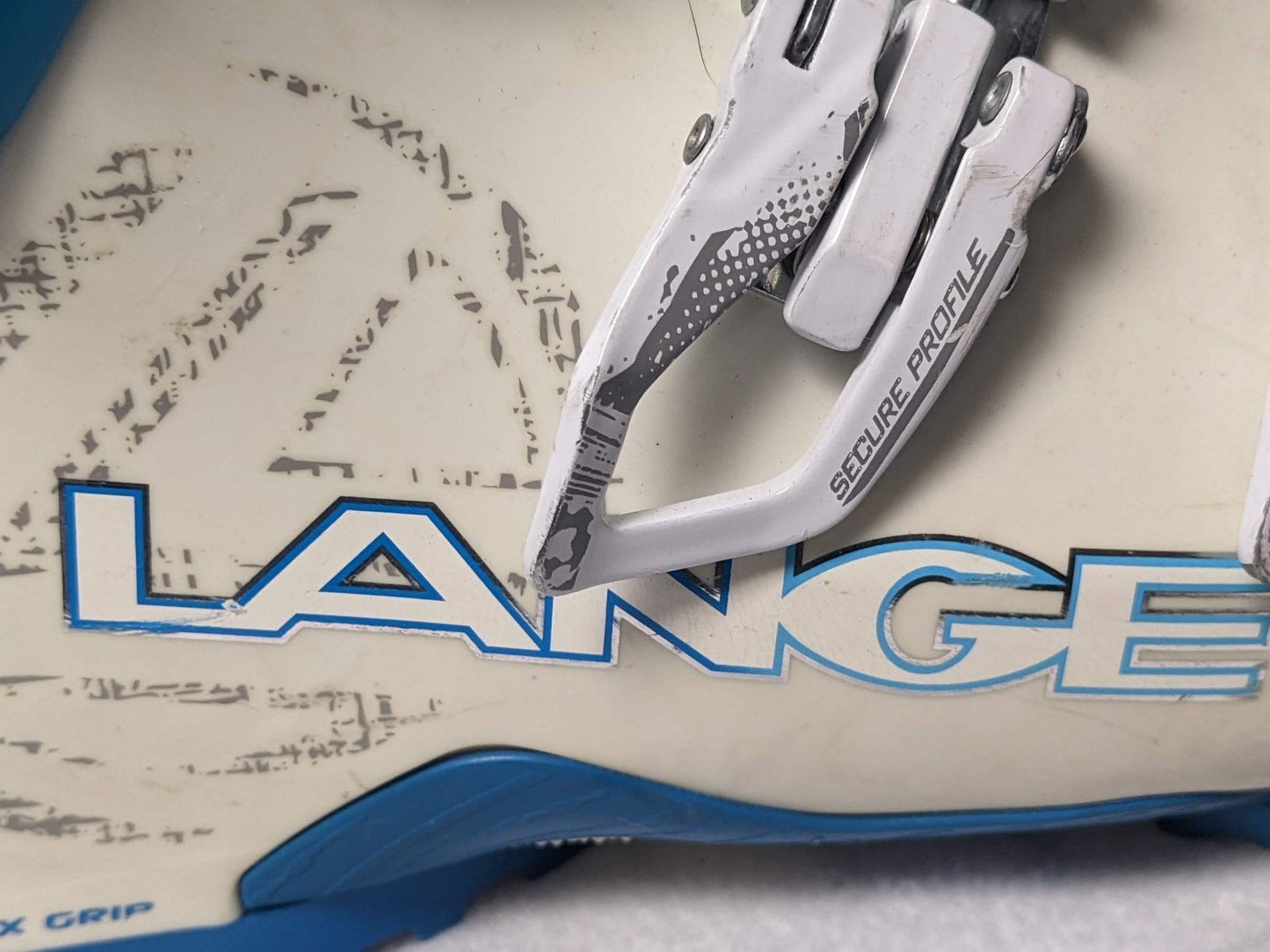 Lange XT 90 Ski Boots Size 23.5 Color White Condition Used
