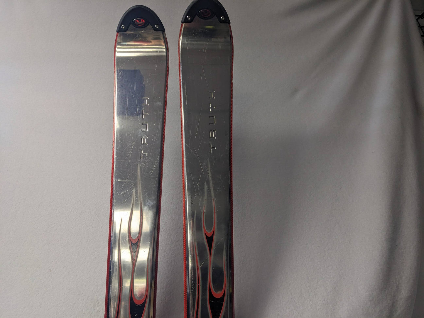 Truth Machete Skis W/Salomon Bindings Size 165 Cm Color Silver Condition Used