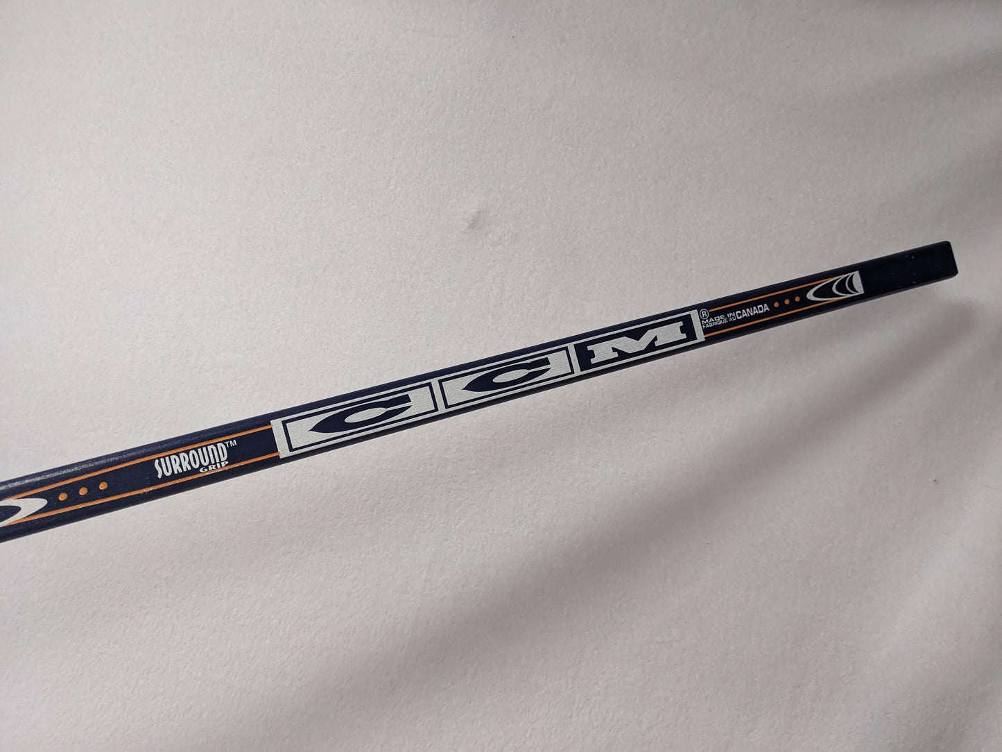 CCM Heat Wooden Hockey Stick Jr 49 In (LH) Blue Used Junior