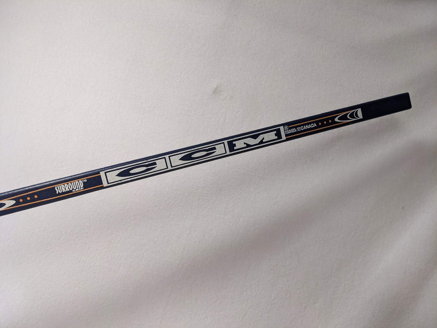 CCM Heat Wooden Hockey Stick Jr 49 In (LH) Blue Used Junior