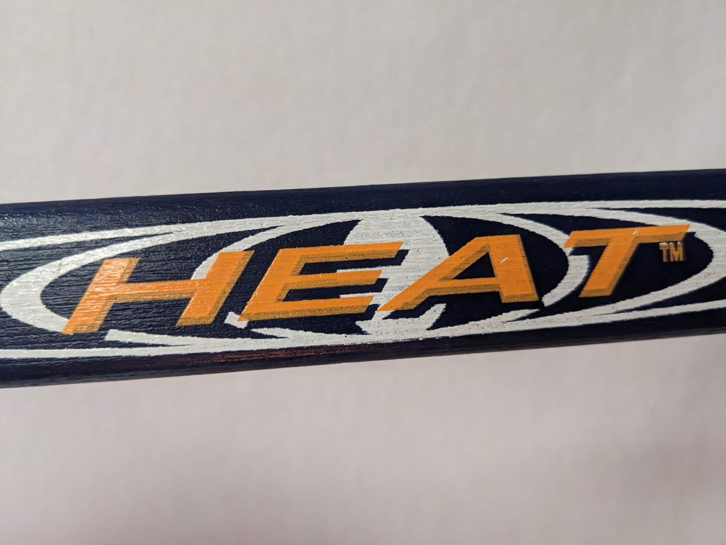 CCM Heat Wooden Hockey Stick Jr 49 In (LH) Blue Used Junior