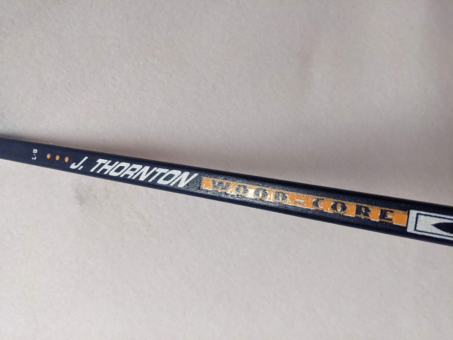 CCM Heat Wooden Hockey Stick Jr 49 In (LH) Blue Used Junior