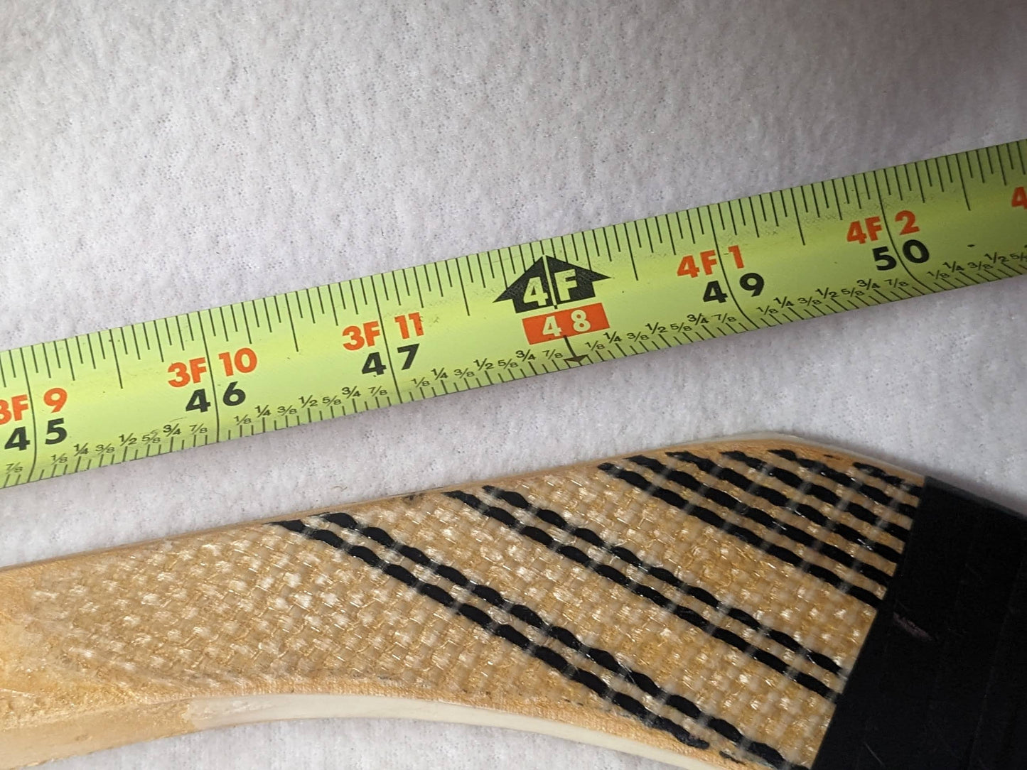 CCM Heat Wooden Hockey Stick Jr 49 In (LH) Blue Used Junior