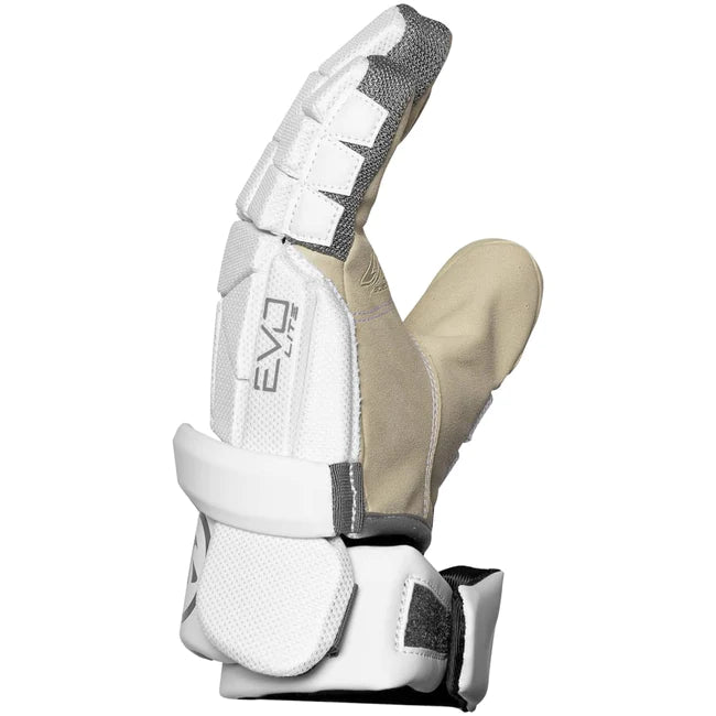 Warrior New Lacrosse Gloves Evo Lite Color White Size S-XL