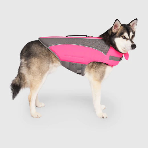 Canada Pooch Wave Rider Dog Life Vest Size XS-XL Yellow, Pink, Tie Dye Boating New