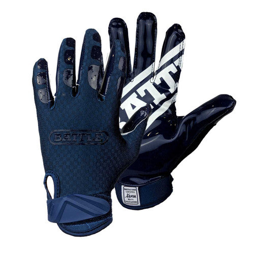 Battle Football Gloves Triple Threat Youth Receiver Gloves New