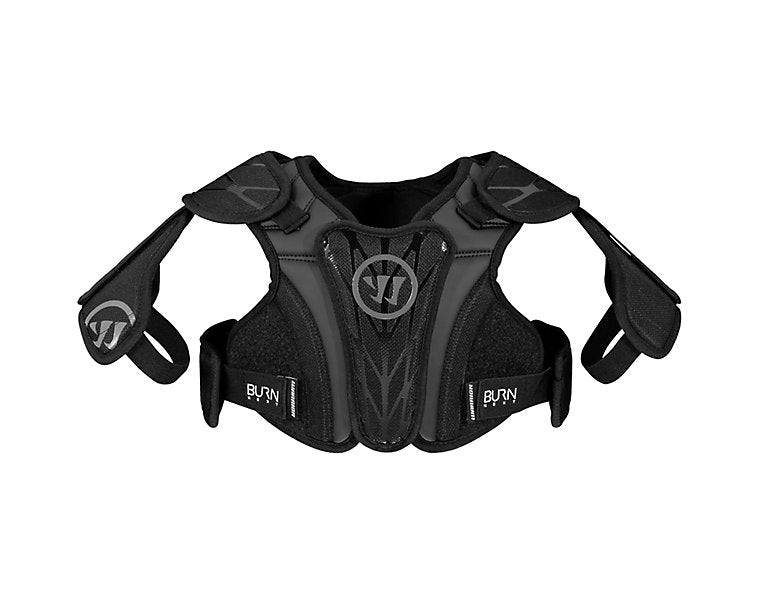 Warrior Lacrosse Shoulder Pads Burn Next Black Size Youth Small New