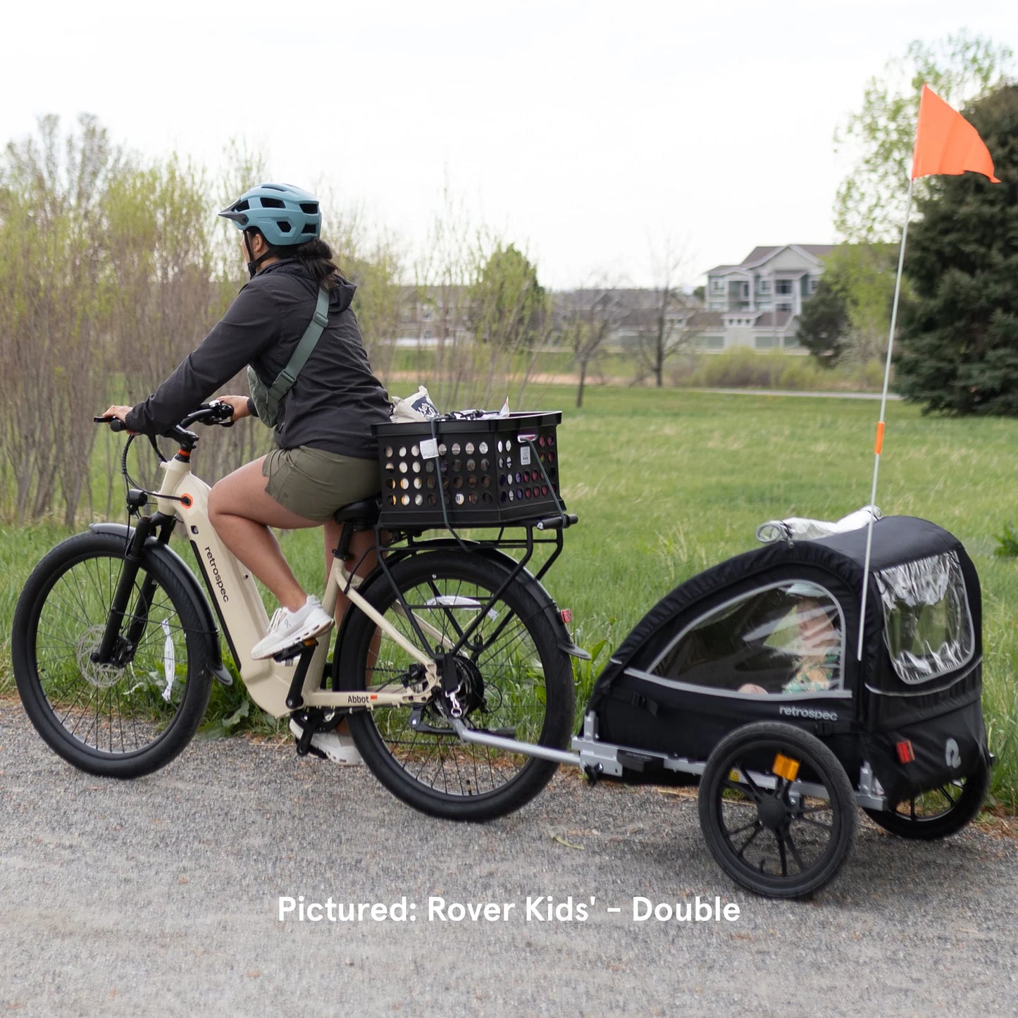 Rover Single Kids Bike Trailer Carrier Bike e-Bike Electric Bike Black