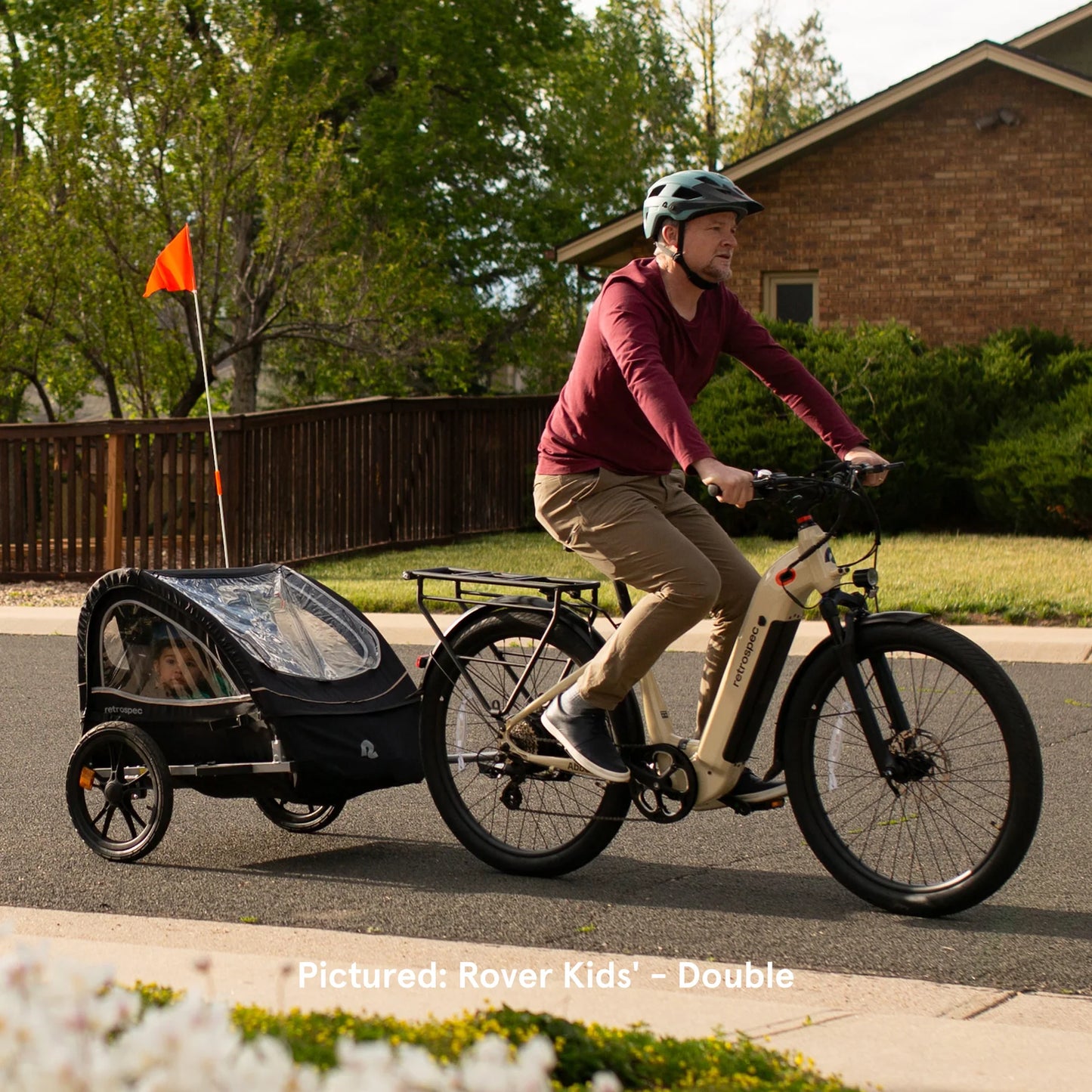 Rover Single Kids Bike Trailer Carrier Bike e-Bike Electric Bike Black