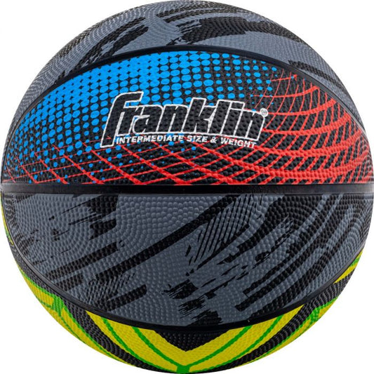 Franklin Intermediate Size & Weight Basketball, Size 28.5, Multicolored, NEW