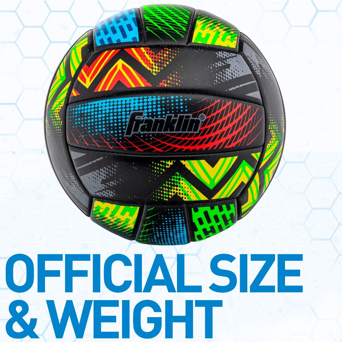 Franklin Mystic Volleyball MultiColor New Official Size Weight